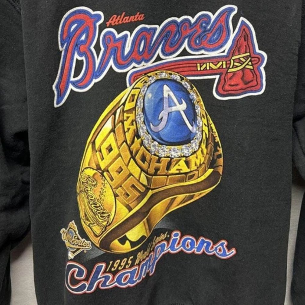 Vintage MLB Atlanta Braves World Series Champions Ring Shirt, Atlanta Braves Shi